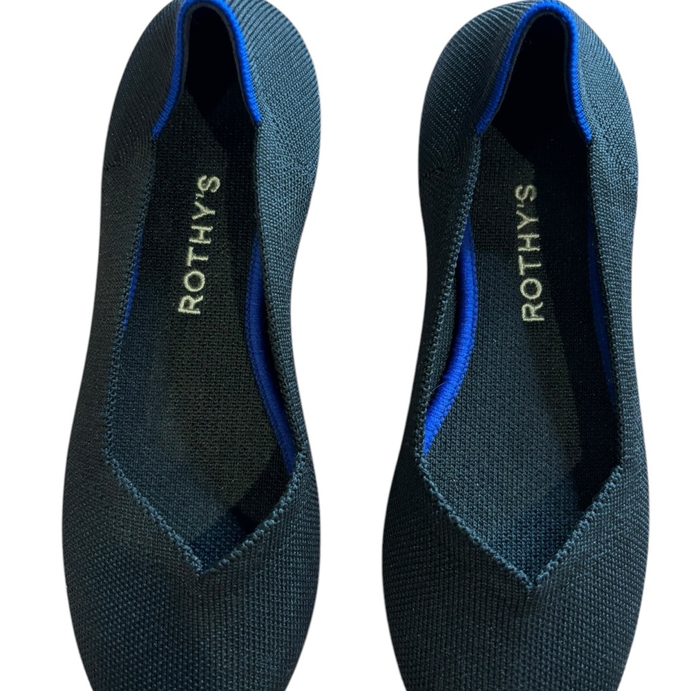 Rothy's Women’s Black Ballet‎ Round Toe Classic Flat Shoe Size 6 1/2 - Picture 5 of 9